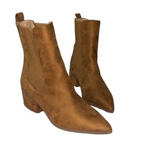 Express Women's Suede Chelsea Boots